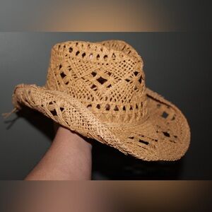 Stylish Tan Woven Women's Hat